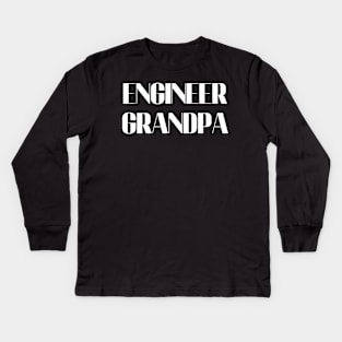 Engineer grandpa Kids Long Sleeve T-Shirt